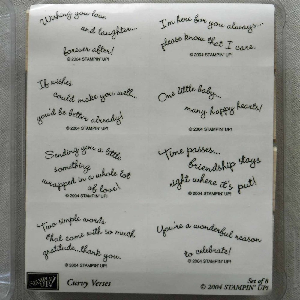 Stampin' Up! Curvy Verses Stamp Set – New